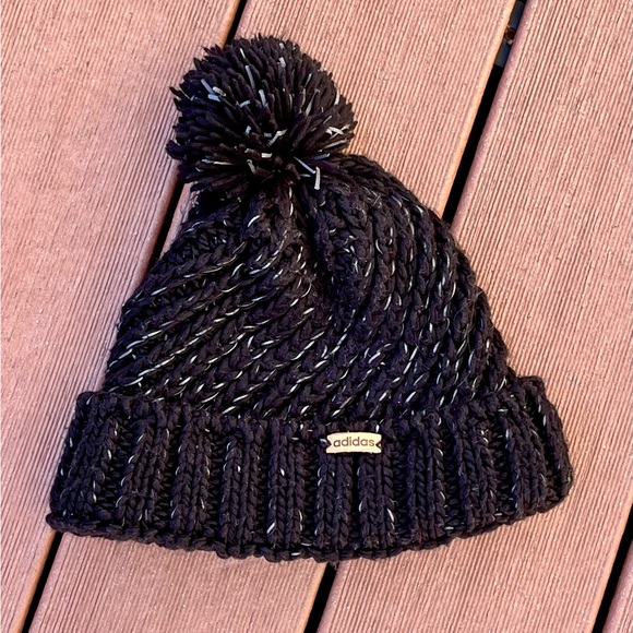 Adidas Knit Hat, Black - Picture 1 of 5